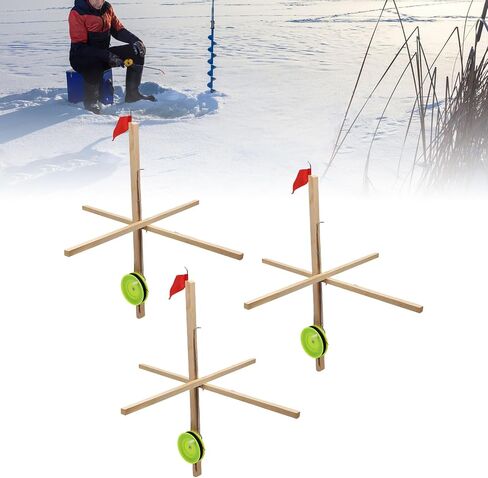 Sonew Ice Fishing Tip Up Flag with HighVisibility Flag, 50M Nylon Line & in Saudi Arabia