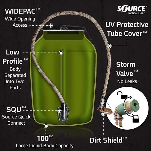 Source Tactical Gear 3L Widepac Low Profile Hydration Reservoir in Kuwait