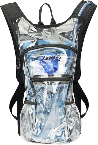 Zavothy Rave Hydration Backpack with 3L Bladder, Colorful Festival Hydration Pack with Side Pockets, Lightweight Water Backpack for EDM, Music Festivals, Hiking & Cycling in Saudi Arabia
