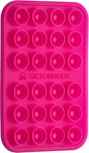 OCTOBUDDY Classic - Silicone Suction Phone Case Adhesive Mount, Chalk Pink | Hands-Free, Strong Grip Holder for Selfies and Videos - iPhone and Android Compatible - 2.25″ x 3.25″ in Kuwait