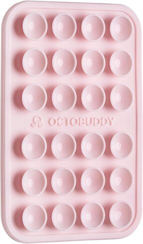 OCTOBUDDY Classic - Silicone Suction Phone Case Adhesive Mount, Chalk Pink | Hands-Free, Strong Grip Holder for Selfies and Videos - iPhone and Android Compatible - 2.25″ x 3.25″ in Kuwait