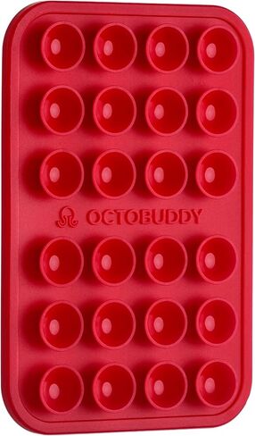 OCTOBUDDY Classic - Silicone Suction Phone Case Adhesive Mount, Chalk Pink | Hands-Free, Strong Grip Holder for Selfies and Videos - iPhone and Android Compatible - 2.25″ x 3.25″ in Kuwait