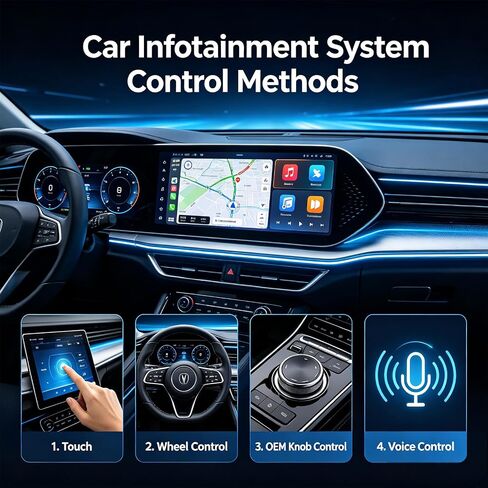 Wireless CarPlay Adapter,Supports iPhone & Android Phones | Fast Auto-Connect, Stable Connection, Mini Size Plug，Apple iPhone & Android, 2-in-1 Adapter, Convert Wired to Wireless Dongle in Kuwait