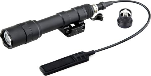 TuFok Rifle Light, Tactical Weapon Scout Flashlight for 20mm Picatinny Rail with Remote Pressure Switch Tail Switch and Mount(600) in Saudi Arabia