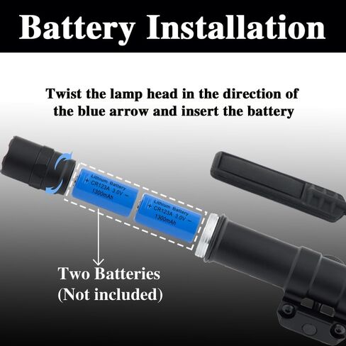 TuFok Rifle Light, Tactical Weapon Scout Flashlight for 20mm Picatinny Rail with Remote Pressure Switch Tail Switch and Mount(600) in Saudi Arabia