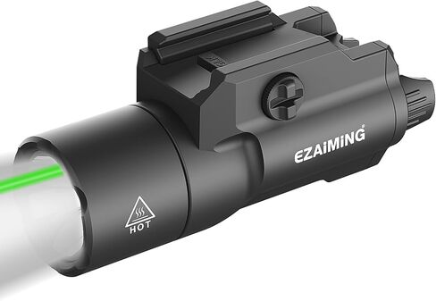 Tactical Light Laser Combo(Hold One Button and Tap Another to Change Mode) | 1750 Lumen for Full Size Pistol/Handgun, Momentary/ Strobe Function for 1913 Picatinny Rail in Saudi Arabia