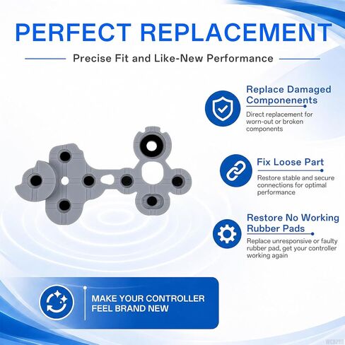 WCDZSU Conductive Rubber Pads Replacement for Xbox Series X/S Controller | Silicone Button Part Contact Adhesive Rubber Pads Changing Repair Replacement for D-Pad and ABXY Buttons Restoration in Saudi Arabia