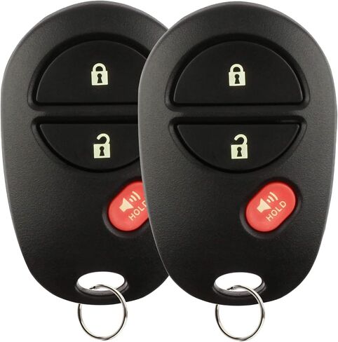 Key Fob Keyless Entry Remote Replacement for Toyota Tacoma Tundra Sienna Sequoia Highlander - 3 Buttons Car Key Fob FCC: GQ43VT20T (Set of 2) in Saudi Arabia