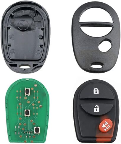 Key Fob Keyless Entry Remote Replacement for Toyota Tacoma Tundra Sienna Sequoia Highlander - 3 Buttons Car Key Fob FCC: GQ43VT20T (Set of 2) in Saudi Arabia