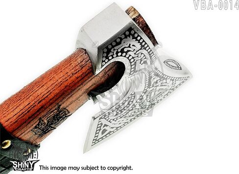 Shiny Crafts® -Viking Axe- Beautiful Handmade Bearded Hatchet, Best Gift for Men, Best Birthday Gift with Sheath in Saudi Arabia