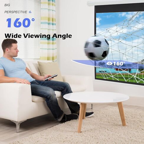 YODOLLA Projector Screen Motorized Auto Pull Down Screens(84'' 16:9 White) | Electric Automatic Wall Ceiling Retractable Movie Screen for Office Classroom Indoor with Remotes 4K HD 3D in Saudi Arabia