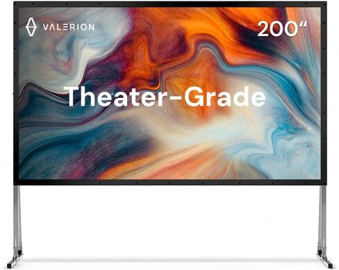 AWOL Valerion 120" Outdoor Projector Screen with Stand – 3-Min Setup, Wheeled Carry Bag, 4K/8K UHD Support, Freestanding, Portable Alloy Frame, 16:9 HD, Lightweight for Camping, Backyard, Home Theater in Saudi Arabia