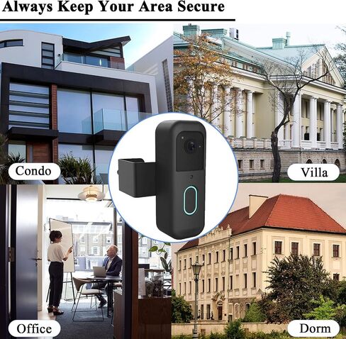 Blink Doorbell Mount, 2nd Gen Anti-Theft Blink Doorbell Camera Mount | No Drilling, with Rain Cover, ONLY Fit for Blink Video Doorbell 2nd Gen(2025 release), No Block Sensor & Night Vision in Saudi Arabia