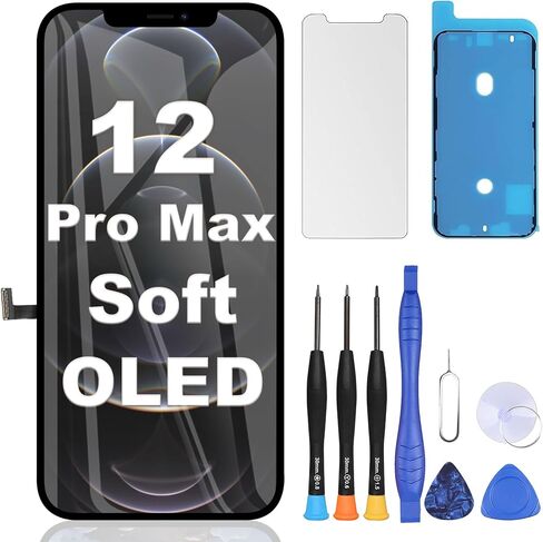 ZOETEC Soft OLED for iPhone 16 Pro Max Screen Replacement, [NOT LCD], 6.9" Full HD COP Retina Display Touch Screen Digitizer Frame Assembly with Repair Tools Kit in Saudi Arabia