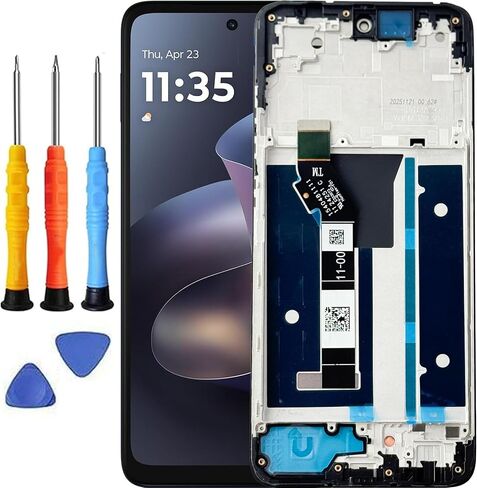 for Motorola G 5G 2025 Screen Replacement with Frame | for Moto G 5G 2025 Screen Replacement kit XT2513V XT2513-1 2513-2 LCD Display Touch Screen Digitizer Assembly With Tools in Saudi Arabia