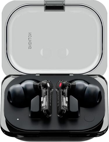 Nothing Ear (a) Wireless Earbuds, 45dB Hybrid Noise Cancelling Earbuds, Hi-Res Audio, Advanced Equaliser, Dual Connect, 6 Mics, 42.5H Playtime Ear Buds Wireless Bluetooth, Black in Saudi Arabia