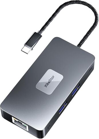 USB C to Ethernet Adapter Plug and Play 10Gb RJ45 Network Card | (Thunderbolt 5/4/3 USB4 Compatible) Aluminum Cooling Case, Fanless Silent, Realtek RTL8159, ~9.7Gb on Windows, ~5Gb on macOS in Saudi Arabia