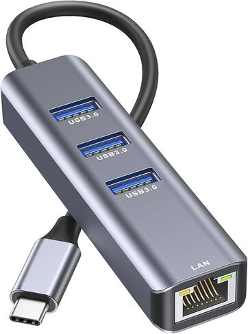 USB C to Ethernet Adapter,Vilcome RJ45 to USB C Thunderbolt 3/Type-C Gigabit Ethernet LAN Network Adapter, Compatible for MacBook Pro 2021/2020/2019/2018/2017, MacBook Air, Dell XPS and More in Saudi Arabia