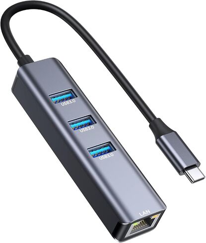USB C to Ethernet Adapter,Vilcome RJ45 to USB C Thunderbolt 3/Type-C Gigabit Ethernet LAN Network Adapter, Compatible for MacBook Pro 2021/2020/2019/2018/2017, MacBook Air, Dell XPS and More in Saudi Arabia