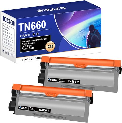 TN660 TN-660 Toner Cartridge Replacement for Brother TN660 TN630 TN-630 | TN-660 Use for HL-L2300D HL-L2380DW HL-L2320D DCP-L2540DW HL-L2340DW HL-L2360DW HL-L2305W Printers (2 Black) in Saudi Arabia