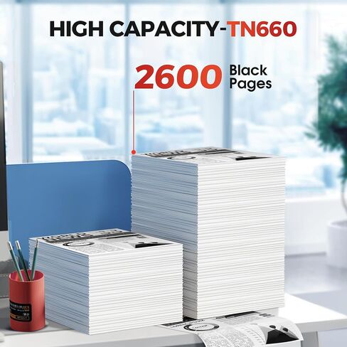 TN660 TN-660 Toner Cartridge Replacement for Brother TN660 TN630 TN-630 | TN-660 Use for HL-L2300D HL-L2380DW HL-L2320D DCP-L2540DW HL-L2340DW HL-L2360DW HL-L2305W Printers (2 Black) in Saudi Arabia