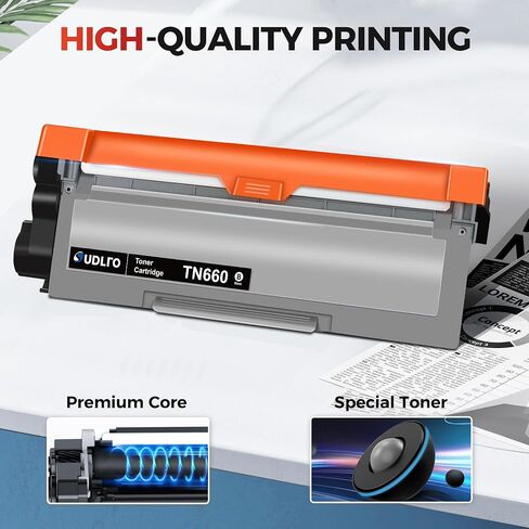 TN660 TN-660 Toner Cartridge Replacement for Brother TN660 TN630 TN-630 | TN-660 Use for HL-L2300D HL-L2380DW HL-L2320D DCP-L2540DW HL-L2340DW HL-L2360DW HL-L2305W Printers (2 Black) in Saudi Arabia