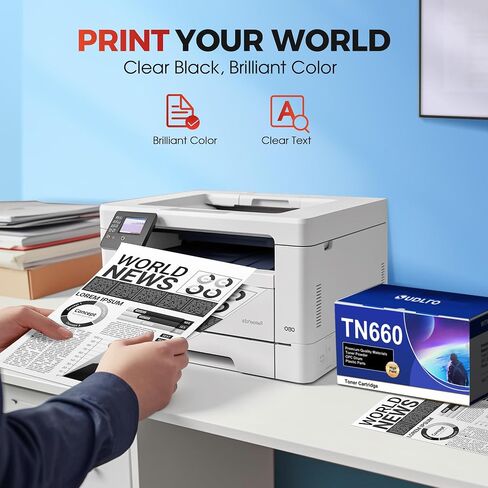 TN660 TN-660 Toner Cartridge Replacement for Brother TN660 TN630 TN-630 | TN-660 Use for HL-L2300D HL-L2380DW HL-L2320D DCP-L2540DW HL-L2340DW HL-L2360DW HL-L2305W Printers (2 Black) in Saudi Arabia