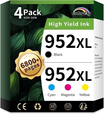 952XL Ink Cartridges Combo Pack Replacement for HP952XL (4-Pack) | Work with Officejet Pro 8710 7740 8720 8702 8210 7720 8715 8730 8740 8216 Black Cyan Magenta Yellow in Saudi Arabia