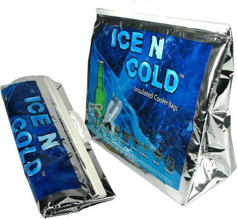 ICE N COLD Insulated Cooler Bag - Large 35 lbs Capacity (Pack of 1) | Lightweight, Soft, Collapsible | Ideal for Groceries, Camping, Hiking, Beach, Travel in Saudi Arabia