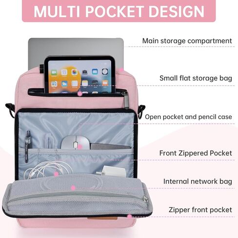 TORIBIO 15 Inch Laptop Sleeve Bag Padded Travel Carrying Case | Fits New 15"/15.3" MacBook Air M5 M4 M3 M2 2026,Dell XPS 15 Plus,15 Inch Surface Laptop 7/6/5/4/3,Galaxy Tab S9 Utra 14.6" in Saudi Arabia
