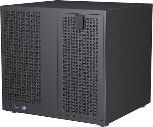 8 Bay NAS Case, Support MATX ITX Motherboard & ATX PSU, SATA & SAS HDD Compatible, 8x3.5 Hot-Swap + 2x2.5 SSD, Dual-Chamber NAS PC Case Support 4 Fans Mounting, Black in Saudi Arabia