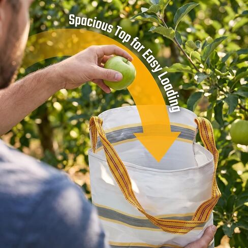 Picking Bag Waterproof Shoulder Harvest Bag Large Capacity Woven Picking Sack for Orchard in Saudi Arabia