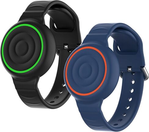Waterproof Bracelet for AirTag-2Pack Air Tag Wristband Kids | Silicone Hidden Holder, Adjustable Watch Band, for School, Parks, Trips, Beach, Pool, for Apple AirTag 1st & 2nd Gen in Saudi Arabia