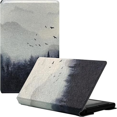 Magnetic Case for Xteink X3 E-Book Reader, Ultra-Thin Lightweight Leather Protective Cover for 3.7" Xteink X3 with Magnetic Closure (Misty Forest) in Saudi Arabia