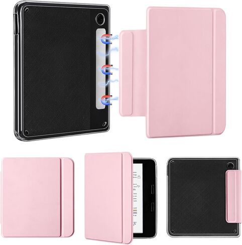 Magnetic Detachable Case for 7" Kobo Libra Colour/Kobo Libra 2 | Magnetic Detachable, Auto Wake/Sleep, Slim PU Leather Case, Soft TPU Edge, Lightweight, For Bookish Travelers, Dusty Lavender in Kuwait