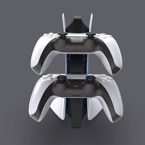 PS 5 Controller Charger, with LED Lights and Charger Cable, PlayStation 5 Dual Controller Charging Station - Fast and Sleek Charging Solution in Saudi Arabia