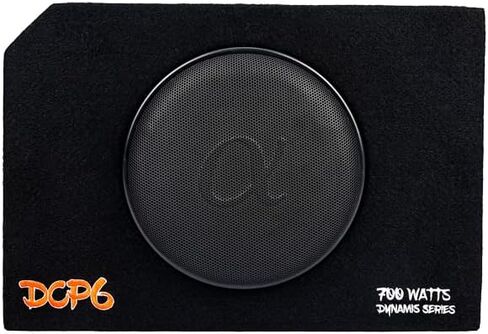 Alphasonik Dynamis DCP8 8 inch 1000 Watts 4-Ohm Shallow Mount Flat Enclosed Sub woofer in Ported Vented Box for Tight Spaces in Cars and Trucks, Slim Thin Loaded Subwoofer Custom Port Bass Enclosure in Saudi Arabia