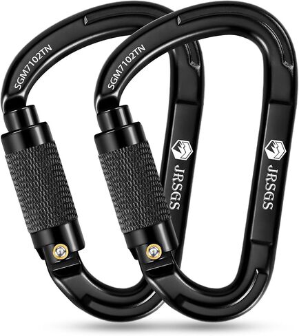 Climbing Carabiner 25KN Large Carabiner Clip Auto Locking Carabiner Obtained UIAA Certification Heavy Duty Carabiners Suitable for Rock Climbing, Camping, Gym,Rescue in Saudi Arabia