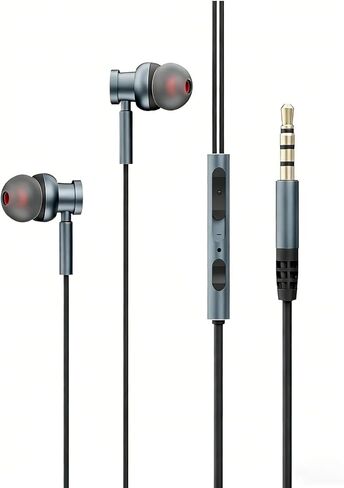 سماعات رأس سلكية من أيسر، صوت HD Bass، سماعات أذن سلكية من الألومنيوم خفيفة الوزن، متوافقة مع Android، والهاتف، وأجهزة الكمبيوتر المحمولة، وMP3 وغيرها من الواجهات (3.5 مم) in Kuwait