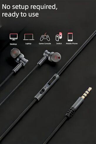 سماعات رأس سلكية من أيسر، صوت HD Bass، سماعات أذن سلكية من الألومنيوم خفيفة الوزن، متوافقة مع Android، والهاتف، وأجهزة الكمبيوتر المحمولة، وMP3 وغيرها من الواجهات (3.5 مم) in Kuwait
