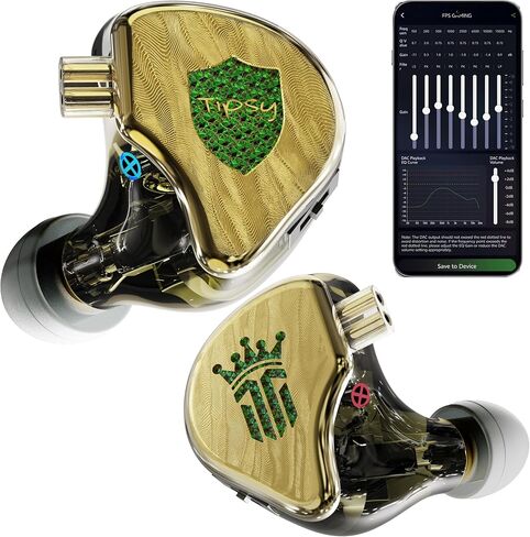 Tipsy TG4 Gaming IEMs with Mic, 4-Driver Hybrid Gaming Earbuds, Custom EQ App & Web Control, Dual Gaming Modes, HiFi DSP USB-C Audio for PC, PS5, Switch & Steam Deck(Siliver) in Saudi Arabia