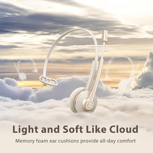 Bluetooth Headset with Microphone USB Dongle for Office | Wireless Headset with Mic, AI Noise Canceling, Charging Base, Mute Function V5.2 for Computer/Phone/Work/Skype in Saudi Arabia