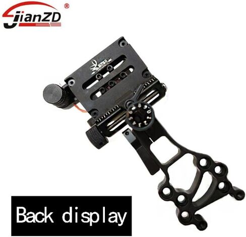 5-Pin 0.019 Fiber Optics Bow Sight with Light for Compound Bow | Aluminum Machined, Tool-free micro adjustment, Hi-Vis Level for Archery,all-weather use in Saudi Arabia