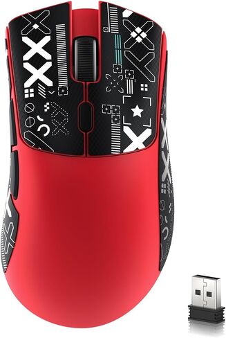 ATTACK SHARK R1 Wireless Gaming Mouse,Tri-Mode Connection (2.4G/Wired/BT5.2),55g Lightweight,18K DPI Optical Sensor,HUYU 20 Million Key Life,Ergonomic Design,for PC/Laptop/Win/Mac(Black) in Kuwait