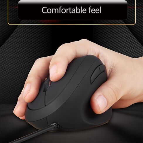 Wired Ergonomic Mouse, Optical Vertical Mouse with 3 Adjustable 800/1200/1600, 6 Buttons USB Computer Mouse in Saudi Arabia