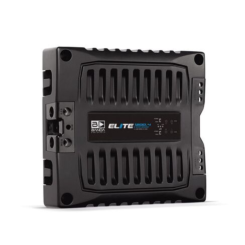 Banda Audioparts Elite 1200.4 1-Ohm Stable 4-Channel Car Amplifier - 1200W RMS @ 12.6V Class D Full Range Amp, Compact High-Efficiency 4CH Amplifier for Speakers & Subwoofers and Drivers and TWEETERS in Kuwait