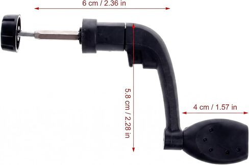 Black Universal Plastic Power Handle Fishing Reels Crank Rock Arm Spinning Wheel Grasp Reels and Accessories in Saudi Arabia