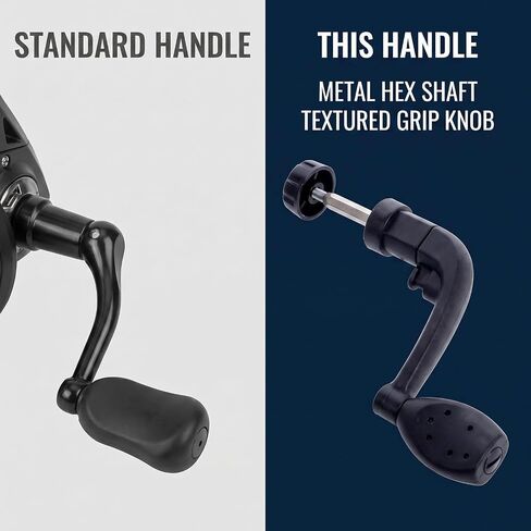 Black Universal Plastic Power Handle Fishing Reels Crank Rock Arm Spinning Wheel Grasp Reels and Accessories in Saudi Arabia