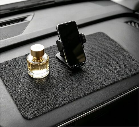 Car Dashboard Anti-Slip Mat, 10.8"×5.9" Large Auto Dash Sticky Pad Washable Gripping Mat, Heat Resistant Anti Skid Pad Universal Interior Accessories for Most Vehicles (Car Texture) in Saudi Arabia