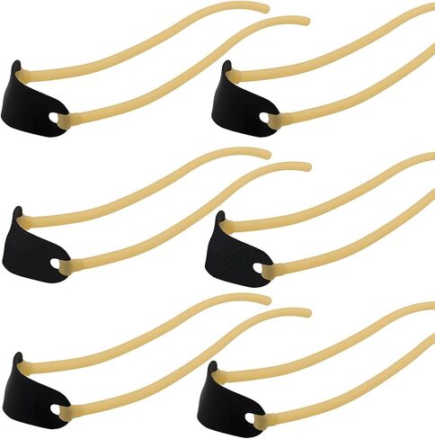 6 PCS Slingshot Replacement Bands, Premium Heavy Duty Rubber Tubular Slingshot Replacement Bands, Universal Wrist Rocket Elastic Rubber Band, Wrist Rocket Sling Shot Rubberband for Hunting in Saudi Arabia